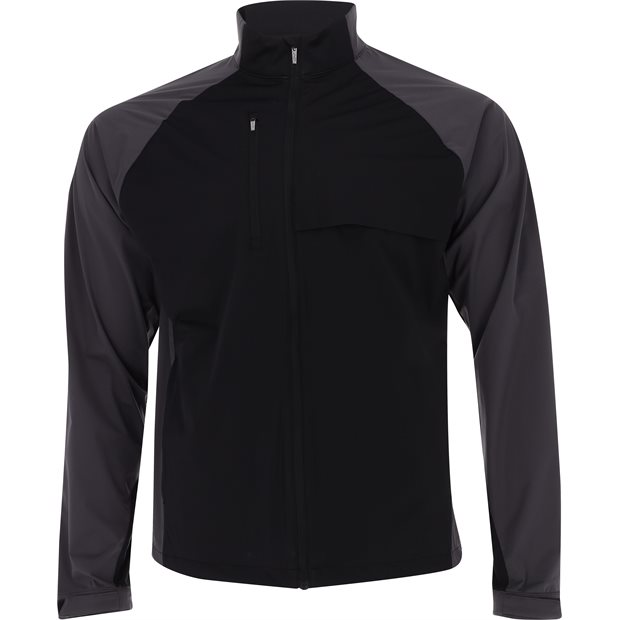 Greg Norman Weatherknit L/S Full Zip Rain Jacket - Black - Size: XXL