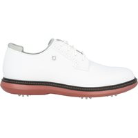 View FootJoy Traditions Blucher Golf Shoe White/Brick