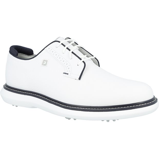 FootJoy Traditions Blucher Golf Shoes - 57938 - White/Navy - Size: 11.5 XW