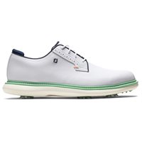 FootJoy Traditions Blucher Previous Season Shoe Style Golf Shoes - 57973 - White/Aquamarine/Pageant Blue - Size: 9 M