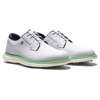View FootJoy Traditions Blucher Golf Shoe White/Aquamarine/Pageant Blue