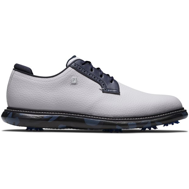 FootJoy Traditions Blucher Golf Shoes - 57956 - White/Navy/Camo - Size: 11 W