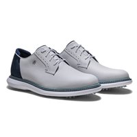 View FootJoy Traditions Blucher Golf Shoe White/Navy Camo/Blue