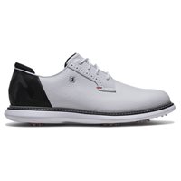FootJoy Traditions Blucher Golf Shoes - 57979 - White/Black Camo/Red - Size: 8 (EU 41) M