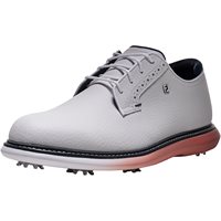 View FootJoy Traditions Blucher Golf Shoe White/Nantucket Red/Navy