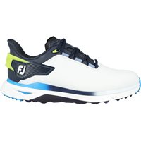 View FootJoy ProSLX Previous Season Shoe Style Spikeless White/Navy/Blue