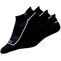 View FootJoy ProDry Roll Tab 2 Pack Socks Black