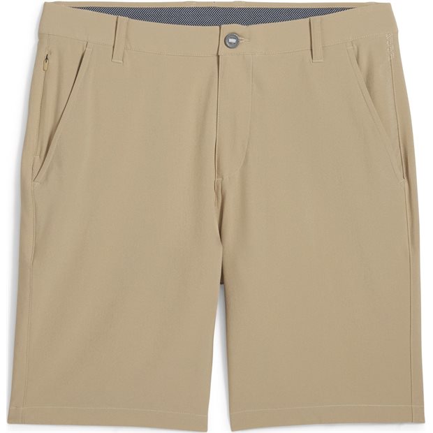 Puma 101 Solid 9 Inch Flat Front Shorts - Prairie Tan - Size: 30w