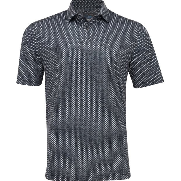 Greg Norman ML75 Micro Shark Fin Polo Shirt - Black Heather - Size: S