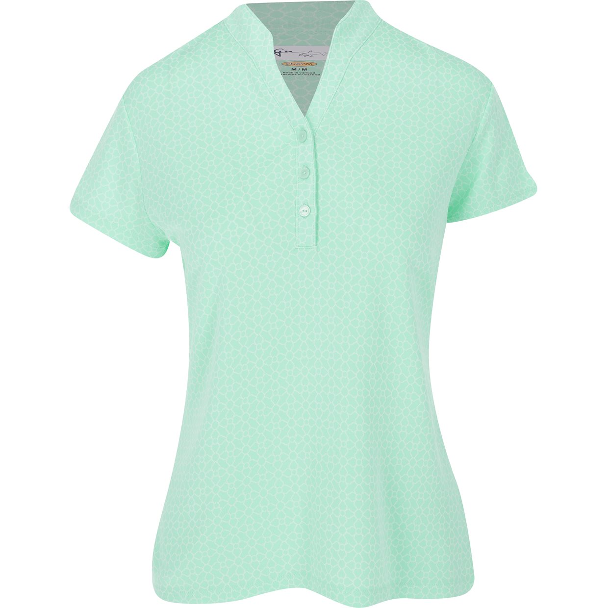 Greg Norman Trellis Jacquard-Hemd mit Knöpfen Damen - Farbe & Größe wählbar - Bild 9 von 20