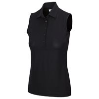 View Greg Norman Collection Freedom Micro Pique Sleeveless Shirt Black