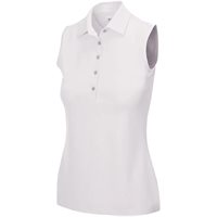 View Greg Norman Collection Freedom Micro Pique Sleeveless Shirt White