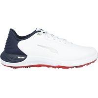 View Puma PhantomCat Nitro Golf Shoe Puma White/Deep Navy/For All Time Red