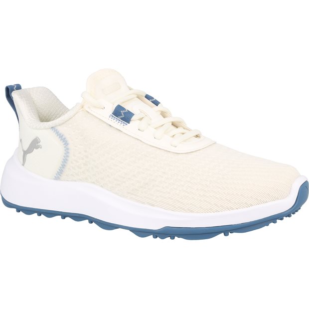 Puma Fusion Crush Sport Ladies Spikeless Golf Shoes - Warm White/Blue Horizon - Size: 6.5 M