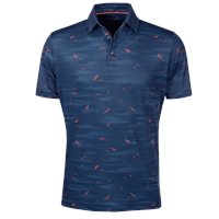 View Galvin Green Marin Ventil8-PLUS Shirt Navy/Orange