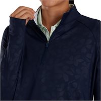 View FootJoy Embossed Quarter Zip Outerwear Navy