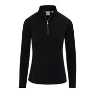 View Dunning Player Jersey Performance 1/4 Zip Outerwear Black