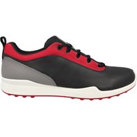 View ECCO Golf Biom Hybrid BNY Spikeless Black/Chili Red