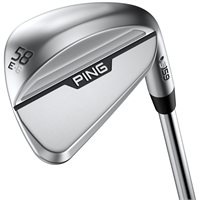 Ping Used Ping s159 Chrome E Grind Lob Wedge Golf Club in Value Condition - 58° Loft - Steel Shaft