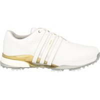 View Adidas Tour360 24 Boost Golf Shoe FTW White/Gold Metallic/Silver Metallic