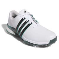 View Adidas Tour360 24 Boost Golf Shoe FTWR White/Core Black/Aurora Ivy