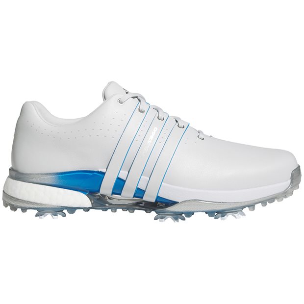 Adidas Tour360 24 Boost Golf Shoes - Dash Gray/Silver Metallic/Lucid Ray Blue - Size: 11 (EU 45) M