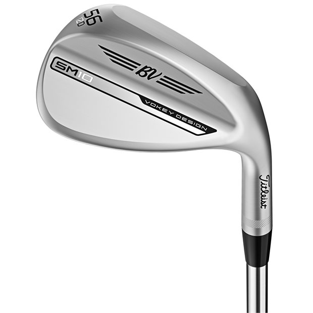 Titleist Used Titleist Vokey SM10 Tour Chrome D Grind Left-Handed Lob Wedge Golf Club in Very Good Condition - 58° Loft - Steel Shaft