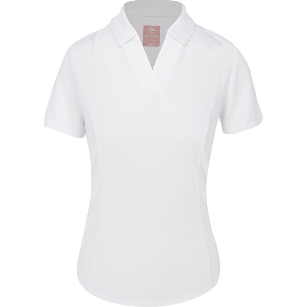 Ben Hogan Ventilation Ladies Polo Shirt - Bright White - Size: XL