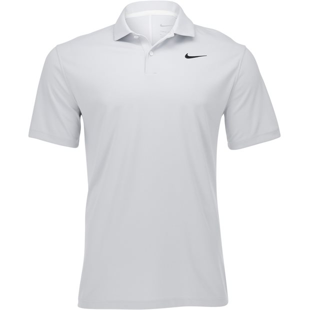 Nike DriFit Victory+ Heather Polo Shirt - Pure Platinum/White/Black - Size: XXL