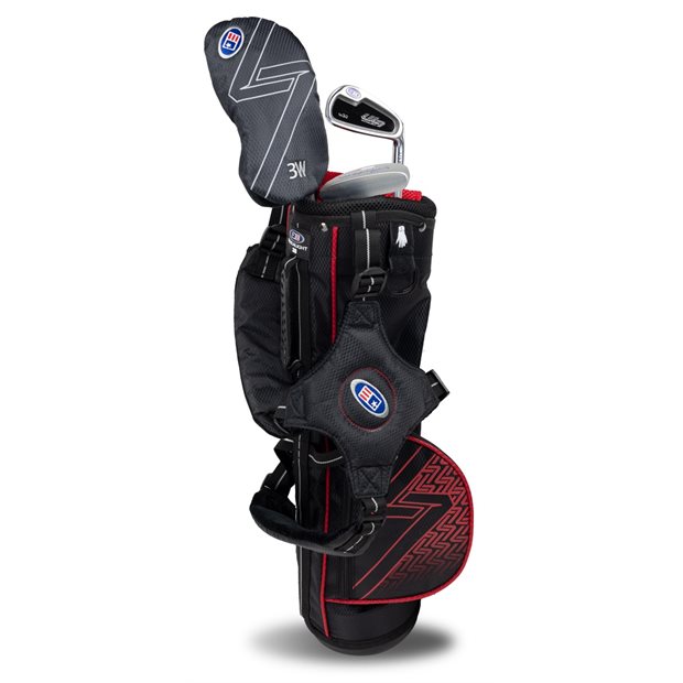 U.S. Kids Golf UL7-39 3 Club Red Junior Left-Handed Club Set Golf Clubs - Junior Flex - Graphite Shaft