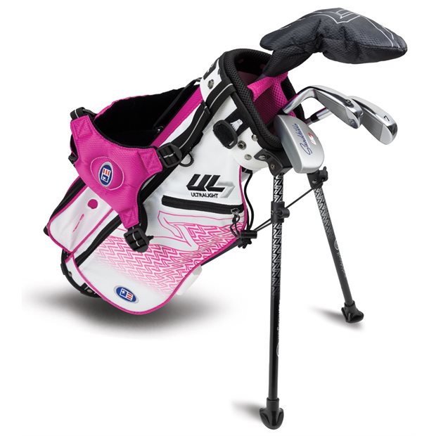 U.S. Kids Golf UL7-42 4 Club Pink Junior Club Set Golf Clubs