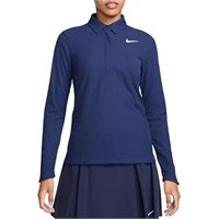 View Nike DF ADV Tour LS Shirt Midnight Navy/White