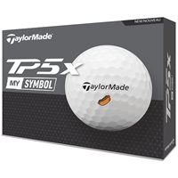 TaylorMade TP5x MySymbol Tour Golf Balls - Hot Dog