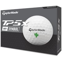 TaylorMade TP5x MySymbol Tour Golf Balls - Cactus