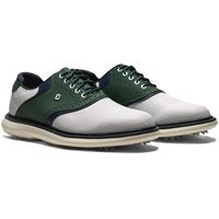 View FootJoy FJ Traditions LE Previous Season Shoe Style Golf Shoe White/Hunter Green/Peacoat