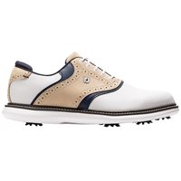 View FootJoy FJ Traditions LE Golf Shoe White/Khaki/Peacoat