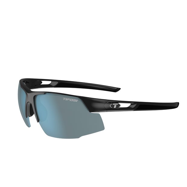Tifosi Centus Sunglasses - Gloss Black/Smoke Bright Blue