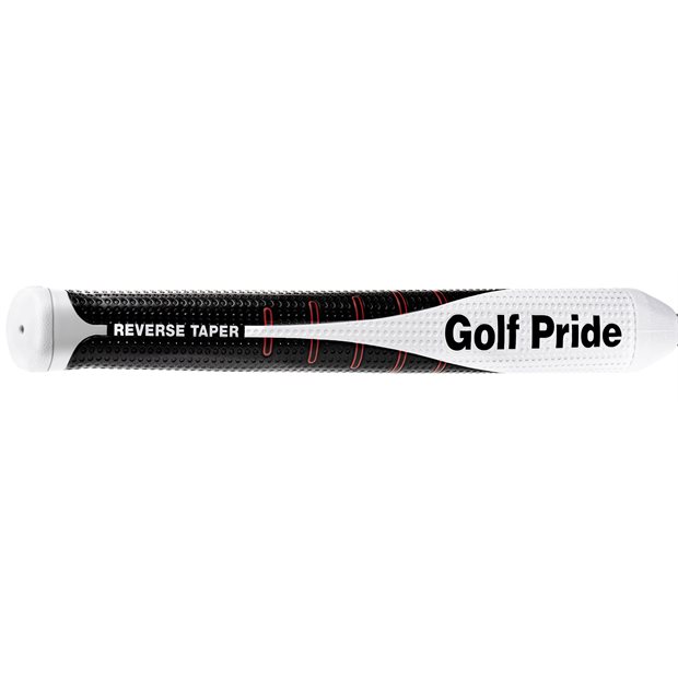 Golf Pride Reverse Taper Pistol Large Putter Grips - Black/White