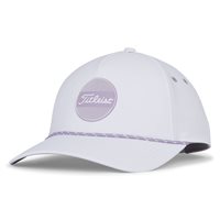 View Titleist Boardwalk Rope Golf Hat White/Lavender
