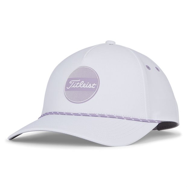 Titleist Boardwalk Rope Ladies Hat - White/Lavender