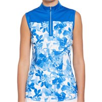 View Ben Hogan Floral Print Shirt Princess Blue