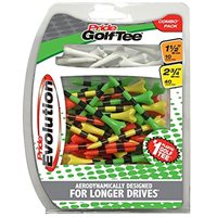 View Pride Evolution Striped Golf Tees Multi Color