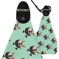 View Stick It Magnetic Golf Towel Towel Skull Seafoam Green