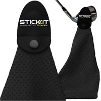 View Stick It Magnetic Golf Towel Towel Black