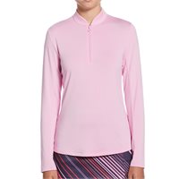 View Ben Hogan L/S 1/4 Zip Sun Shirt Lilac Chiffon