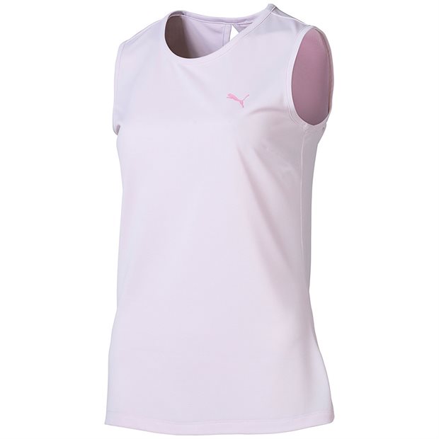 Puma Sleeveless Tech Ladies T-Shirt - Pale Pink - Size: XL