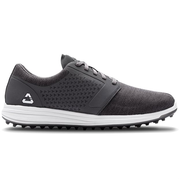 TravisMathew The Moneymaker Spikeless Golf Shoes - Heather Gray Pinstripe - Size: 8 M