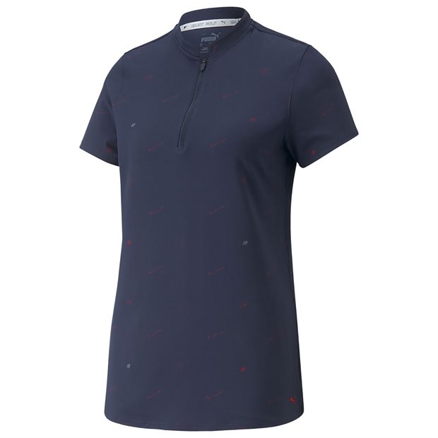 Puma Cloudspun Love Ladies Polo Shirt - Navy Blazer/Ski Patrol - Size: XS