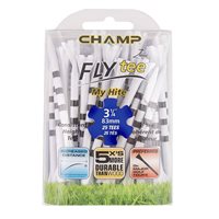 View Champ Zarma Flytee My Hite Golf Tees White/Black