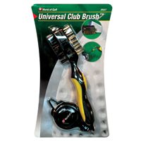Accelerated Golf Universal Club Brush W/Retractable Cord - White